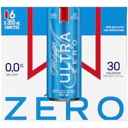 Michelob 0,0% alc./vol.,Bière sans alcool, goût supérieur 6x355.0 ml, 0,66 $/100ml
