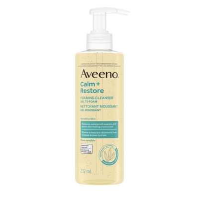 Aveeno Calm + Restore Foaming Cleanser for Sensitive Skin 232 ml, $7.32/100ml