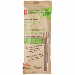 le Choix du Président Fourchettes en papier kraft Priorité Planète – lot de 25 25 ea, 0,13 $/1ch