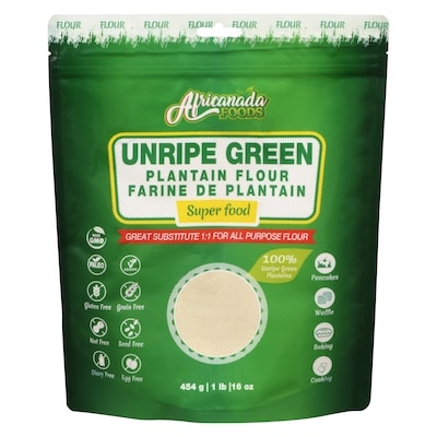 Africanada Plantain Flour Unripe Green 454 g, $1.87/100g