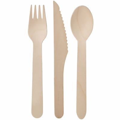 Birch Cutlery Set 30 Pack