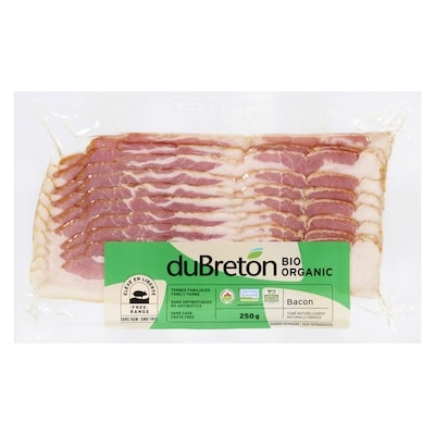 duBreton Bacon Naturally Smoked 250 g, $4.00/100g