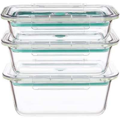 TidyStack Glass Containers 3 Pack