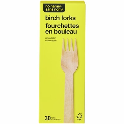Sans Nom Lot de 30 fourchettes en bouleau 30 ea, 0,07 $/1ch