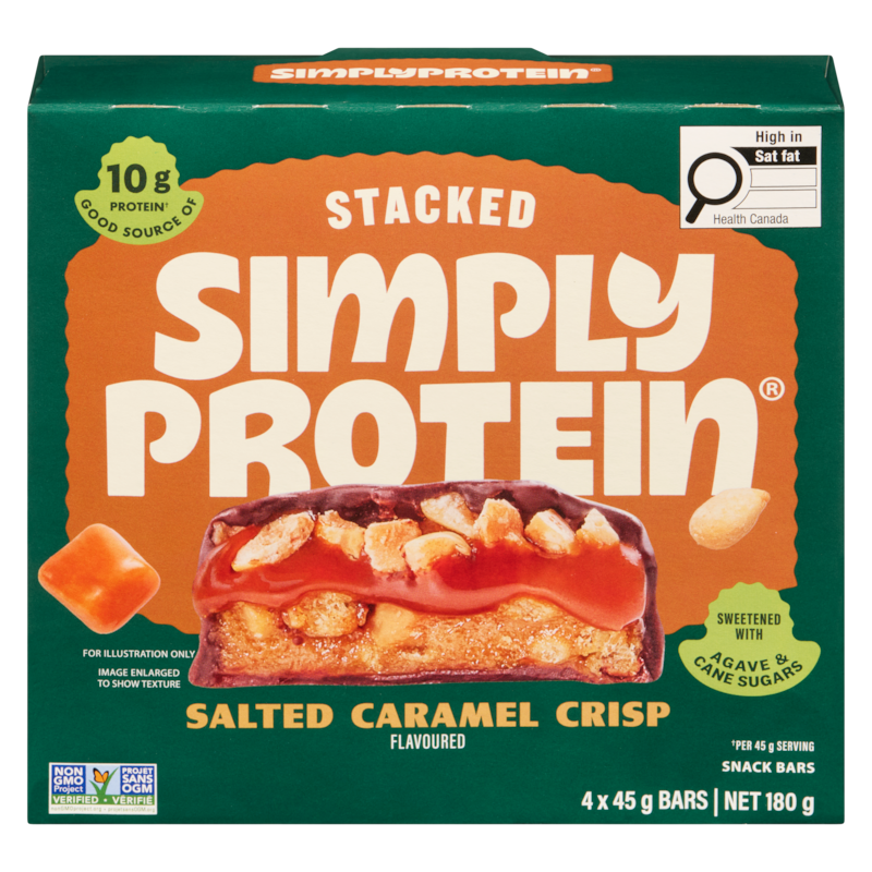 Snack Bars Stacked Salted Caramel Crisp Flavoured