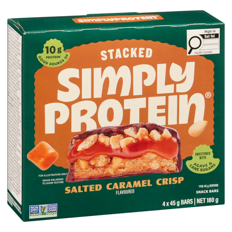 Snack Bars Stacked Salted Caramel Crisp Flavoured