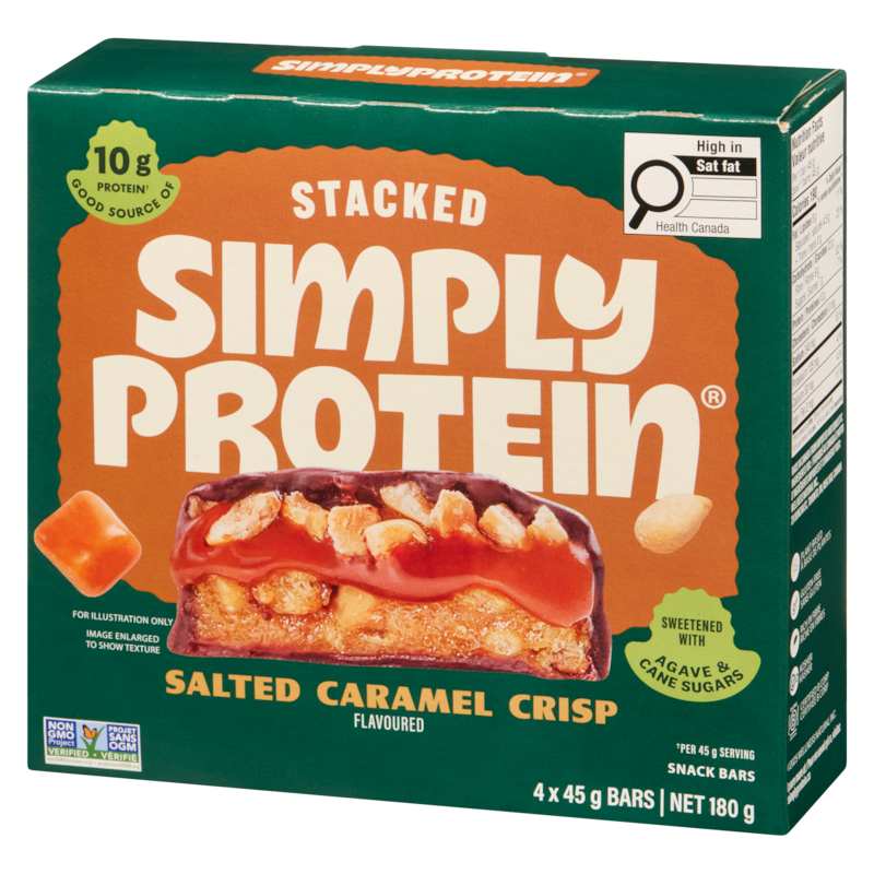 Snack Bars Stacked Salted Caramel Crisp Flavoured