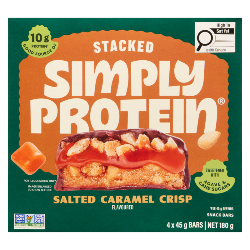 Snack Bars Stacked Salted Caramel Crisp Flavoured
