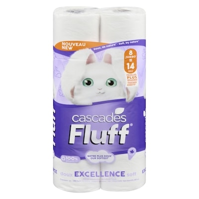 Cascades Bathroom Tissue Excellence Soft 2 Ply 8 ea, $1.00/1ea