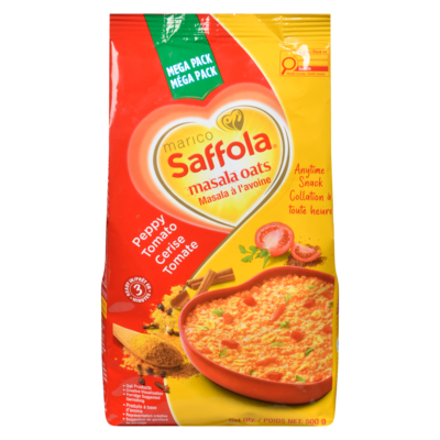 Saffola Oats Masala à l'avoine cerise tomate méga pack 500 g, 1,30 $/100g