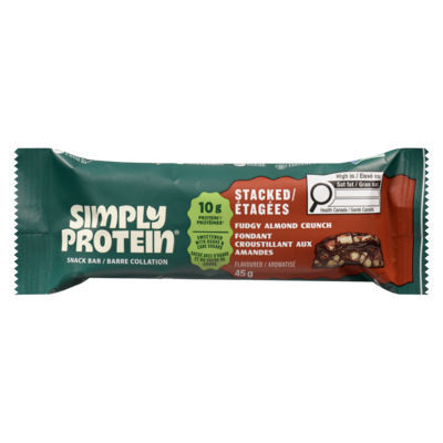 Simply Protein Barre collation étagées fondant croustillant aux amandes aromatisé 45 g, 8,87 $/100g