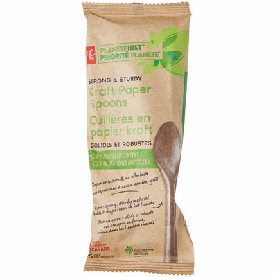 President's Choice Planet First Kraft Paper Spoons - 25 Pack 25 ea, $0.13/1ea