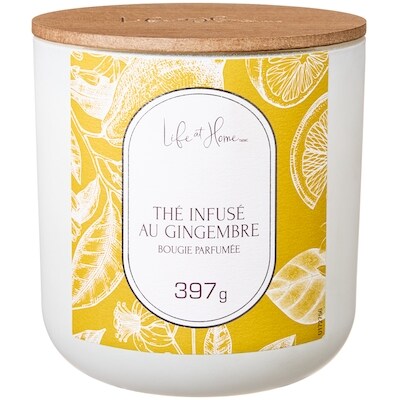 Life at Home Bougie parfumée Thé infusé au gingembre 1 ea, 16,00 $/1ch