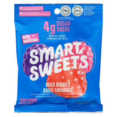 Smart Sweets Candy Wild Berries 50 g, $10.58/100g
