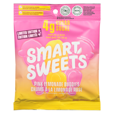 Smart Sweets Candy, Pink Lemonade Buddies 50 g, $8.00/100g