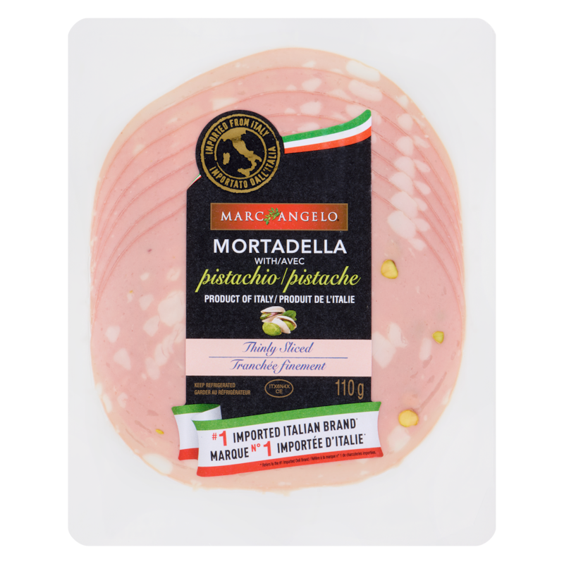 Mortadella With Pistachio Thinly Sliced