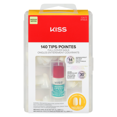 Kiss Full-Cover Nails Medium Round 1 ea, $17.99/1ea