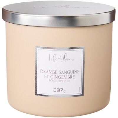 Life at Home Bougie parfumée Orange sanguine et gingembre 1 ea, 16,00 $/1ch