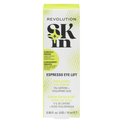 Revolution Energising Eye Serum Espresso Eye Lift 5% Caffeine + Hyaluronic Acid 14.8 ml, $74.26/100ml