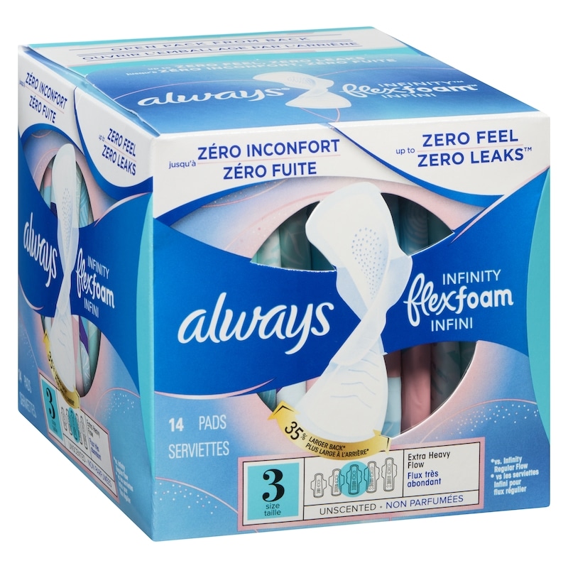 Infinity Pads Size 3 Unscented, 14-Count
