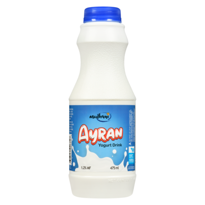Modhani Ayran Yogurt Drink 1.2% Mf 475 ml, $0.42/100ml