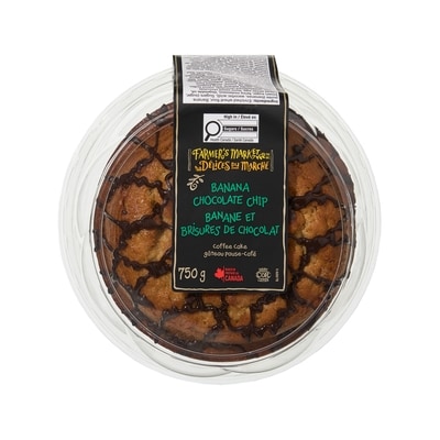 Délices du Marché Gâteau pause-café banane et brisures de chocolat 750 g, 1,20 $/100g