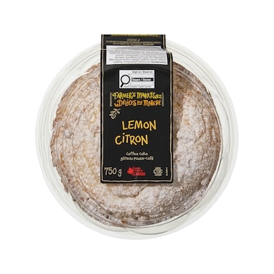 Farmer's Market Lemon Coffee Cake 750 g, $1.20/100g