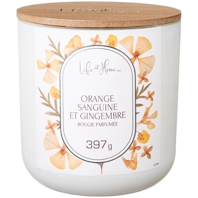 Life at Home Bougie parfumée Orange sanguine et gingembre 1 ea, 16,00 $/1ch