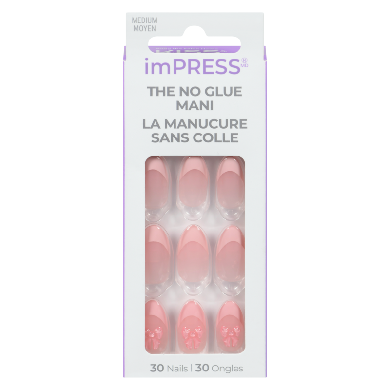 Impress Nails - Glow Muse, Pink, Coffin, Medium Pink