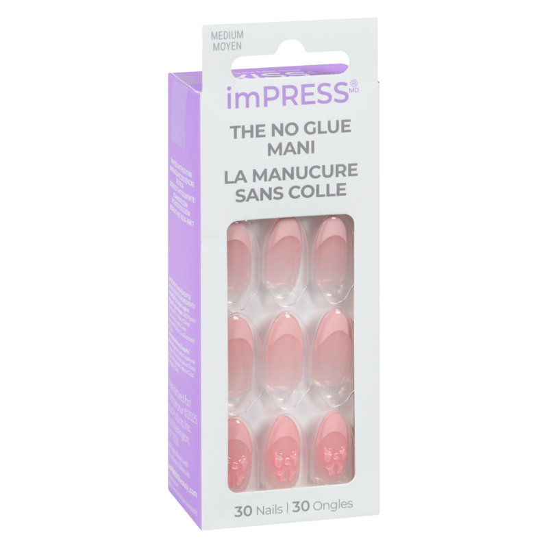 Impress Nails - Glow Muse, Pink, Coffin, Medium Pink