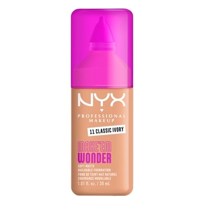 Nyx Make Em Wonder Fond de Teint Mat Naturel Classic Ivory 30 ml, 66,63 $/100ml