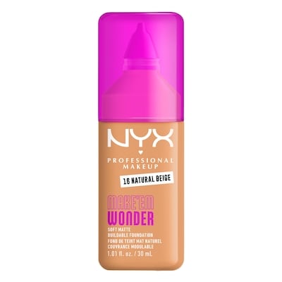 Nyx Make Em Wonder Fond de Teint Mat Naturel Natural Beige 30 ml, 66,63 $/100ml