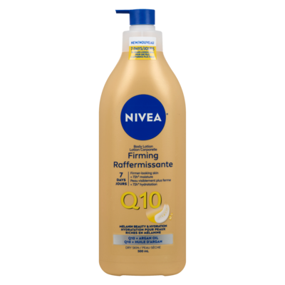 Nivea Q10 Firming + Argan Oil Body Lotion 500 ml, $2.50/100ml
