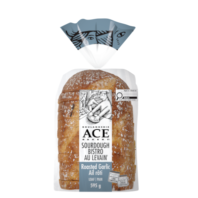 Boulangerie ACE Bistro au levain à l'ail rôti 595 g, 0,84 $/100g