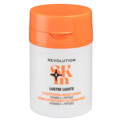 Revolution Brightening Moisturiser Lustre Lights Vitamin C + Peptides 50 ml, $25.98/100ml
