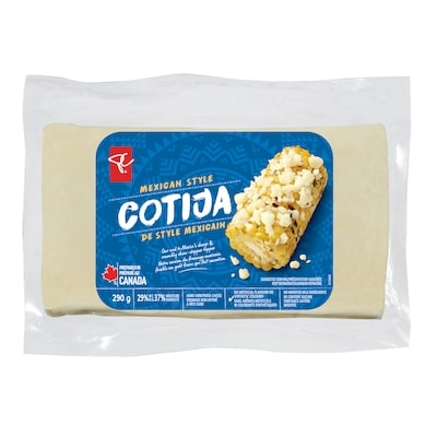 President's Choice Cotija Cheese 290 g, $3.79/100g