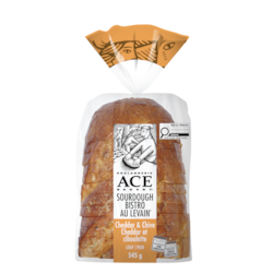 Boulangerie ACE Bistro au levain, cheddar et ciboulette 545 g, 0,92 $/100g