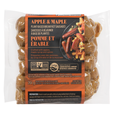 Field Roast Plant-Based Breakfast Sausage, Apple & Maple 263 g, $2.66/100g