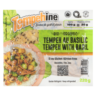 Tempehine Tempeh au basilic bio 220 g, 2,73 $/100g