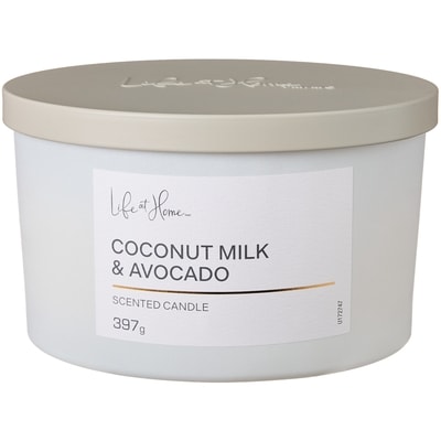 Life at Home Coconut Milk and Avocado Scented Candle 1 ea, $16.00/1ea