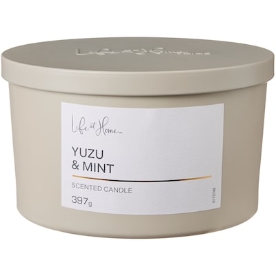 Life at Home Yuzu and Mint Scented Candle 1 ea, $16.00/1ea