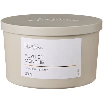 Life at Home Bougie parfumée Yuzu et menthe 1 ea, 16,00 $/1ch