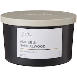 Life at Home Amber and Sandalwood Scented Candle 1 ea, $16.00/1ea
