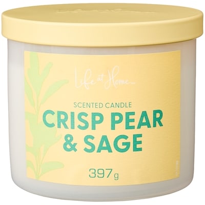 Life at Home Crisp Pear and Sage Scented Candle 1 ea, $16.00/1ea