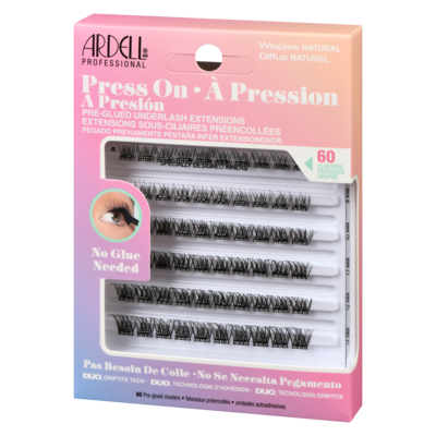 Pre-Glued Underlash Extensions Wispies Natural