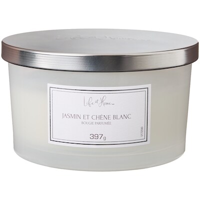 Life at Home Bougie parfumée Jasmin et chêne blanc 1 ea, 16,00 $/1ch