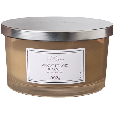 Life at Home Bougie parfumée Avocat et noix de coco 1 ea, 16,00 $/1ch