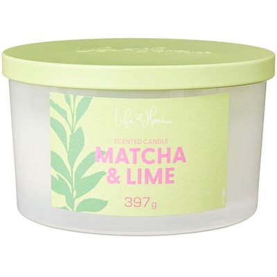 Life at Home Matcha and Lime Scented Candle 1 ea, $16.00/1ea