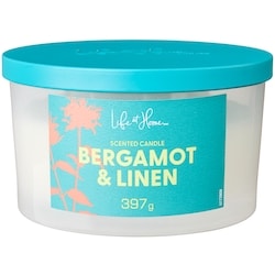 Life at Home Bergamot and Linen Scented Candle 1 ea, $16.00/1ea