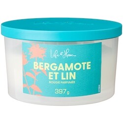 Life at Home Bougie parfumée Bergamote et lin 1 ea, 16,00 $/1ch